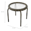 Providence Fairview Wicker Patio Side Table, Brown