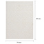 (D456) Ronin Ivory Tufted Non-Slip Area Rug, 8x10