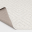 (D456) Ronin Ivory Tufted Non-Slip Area Rug, 5x7