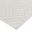 (D456) Ronin Ivory Tufted Non-Slip Runner, 2x7