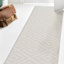 (D456) Ronin Ivory Tufted Non-Slip Runner, 2x7