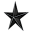 Rustic Black Metal Star Outdoor Wall Decor, 36"