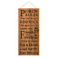 Wooden Porch Rules Outdoor Wall Decor, 48"