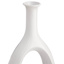Laila Ali Open White Ceramic Vase, 19"