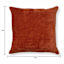 Reese Rust Chenille Throw Pillow, 18"