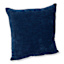 Reese Navy Chenille Throw Pillow, 18"