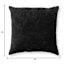 Reese Black Chenille Throw Pillow, 24"