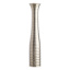 Silver Ribbed Ceramic Vase, 26"
