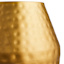 Large Gold Punched Metal Vase, 19"