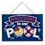 Welcome to Our Pool Slotted Outdoor Wall Decor, 20"