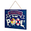 Welcome to Our Pool Slotted Outdoor Wall Decor, 20"