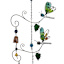 Metal Glass Hummingbird Wind Chime, 34.6"