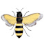 Honeybloom Metal Bumblebee Outdoor Wall Decor, 18"