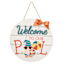 Sunny Club Glittered Welcome to Our Pool Wooden Outdoor Wall Decor, 16"