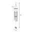 Providence Wooden Top Classic Wind Chime, 38"