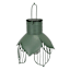 Honeybloom Green Metal Flower Outdoor Solar Lantern, 9"