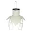 Honeybloom White Metal Flower Outdoor Solar Lantern, 9"