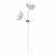 Honeybloom White Metal Solar Flower Yard Stake, 36"
