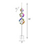 Multicolor Metal Wind Spinner, 48"