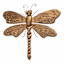 Honeybloom Dragonfly Metal Outdoor Wall Decor, 21x16
