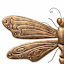 Honeybloom Dragonfly Metal Outdoor Wall Decor, 21x16