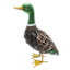 Mallard Duck Metal Outdoor Garden Statue, 16"