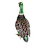 Mallard Duck Metal Outdoor Garden Statue, 16"