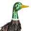 Mallard Duck Metal Outdoor Garden Statue, 16"