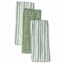 Set of 3 Green Lakewood Reverse Terry Cotton Kitchen Towels