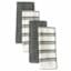Set of 4 Grey Rockridge Terry Cotton Kitchen Towels