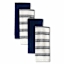 Set of 4 Blue Rockridge Terry Cotton Kitchen Towels