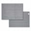 Set of 2 Grey Waffle Cotton Drying Mat