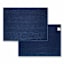 Set of 2 Blue Waffle Cotton Drying Mat