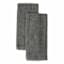 Set of 2 Grey Wave Terry Cotton Kitchen Towels