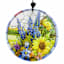 Dark Blue Metal Wind Chime, 28"