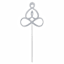 Found & Fable Silver Metal Meditation Yard Pick, 12"