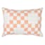Honeybloom Pink & White Quilted Lumbar Pillow, 14x20
