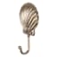 Shell Gold Metal Wall Hook, 4x7