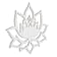 Found And Fable White Lotus Flower Wood Wall Decor