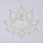 Found And Fable White Lotus Flower Wood Wall Decor