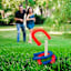 Patriotic Horseshoe Ring Toss Game