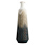Grey Tribal Metal Vase, 27"