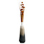 Grey Tribal Metal Vase, 27"