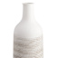 White & Cream Metal Vase, 20"