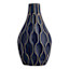 Honeybloom Katherine Blue Ceramic Vase, 12"