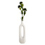Tracey Boyd White Ceramic Open Vase, 17.5"