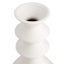Found & Fable White Stacked Ceramic Vase, 11"