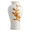 Providence Gold Flower Ceramic Vase, 12"