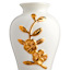 Providence Gold Flower Ceramic Vase, 12"