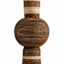 Brown Wooden Striped Round Vase, 16"